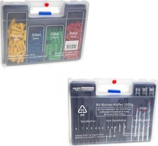 Zhltools Matkap Ucu ve Dübel Seti 300 Parça - Image 1