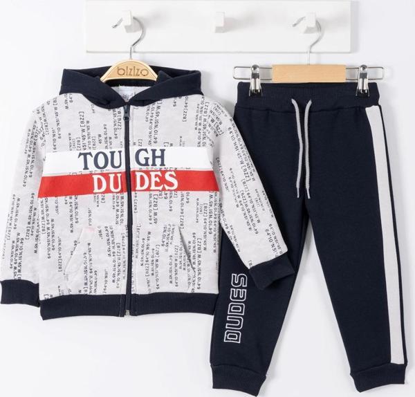 Bizizo Erkek Bebek Takım 9-24 Ay Gri - Image 1