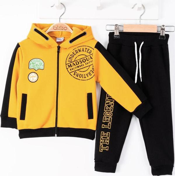 Bizizo Erkek Bebek Takım 9-24 Ay Hardal - Image 1