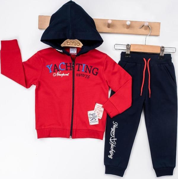 Bizizo Erkek Bebek Takım 9-24 Ay Kırmızı - Image 1