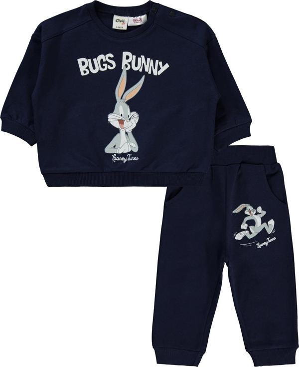 Bugs Bunny Kız Bebek Takım 6-18 Ay Lacivert - Image 1