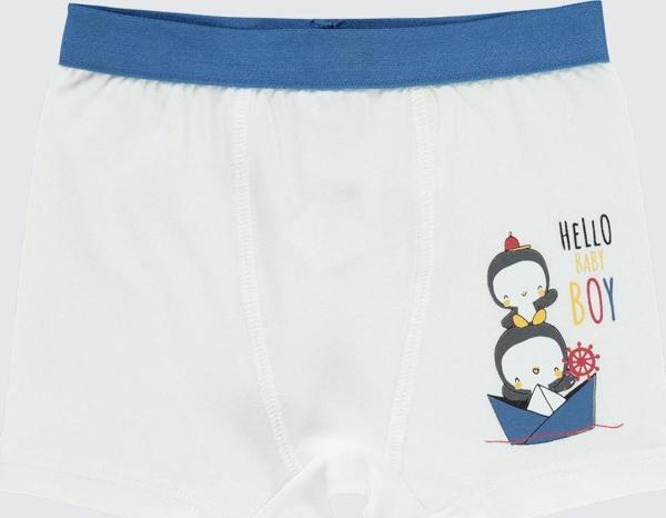 Civil Baby Erkek Bebek Boxer 9-18 Ay Beyaz - Image 1