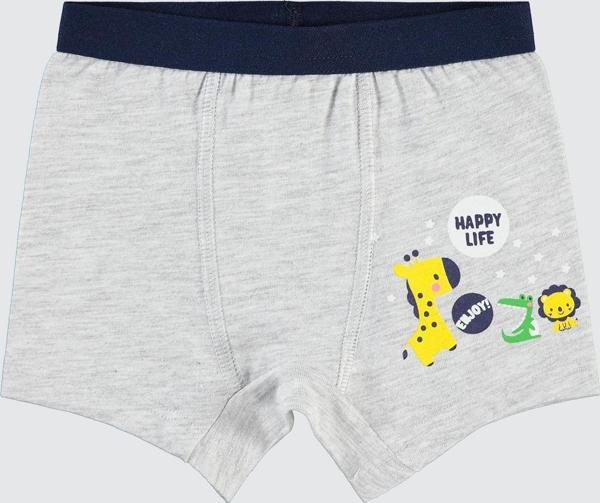 Civil Baby Erkek Bebek Boxer 9-18 Ay Gri - Image 1