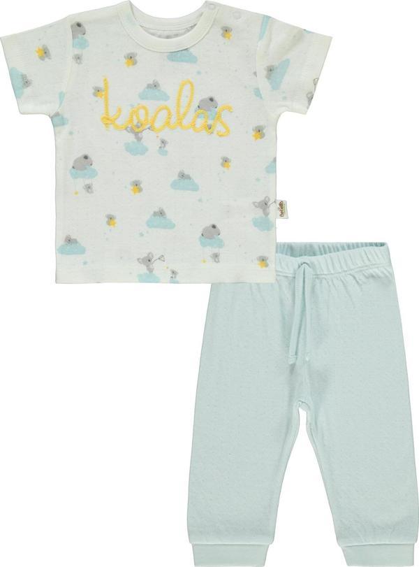 Bebetto Erkek Bebek Pijama Takımı 3-18 Ay Mavi - Image 1