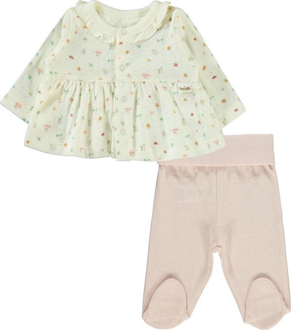 Bebetto Kız Bebek Pijama Takımı 0-3 Ay Gül Kurusu - Image 1