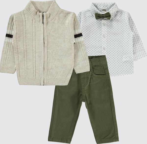 Civil Baby Erkek Bebek 3'Lü Takım 6-18 Ay  Bej - Image 1