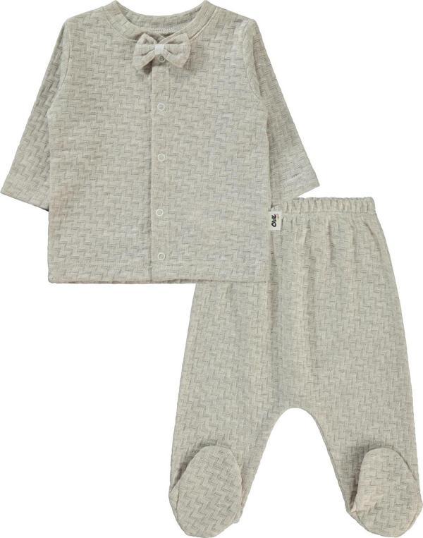 Civil Baby Erkek Bebek Pijama Takımı 1-6 Ay Kahverengi - Image 1