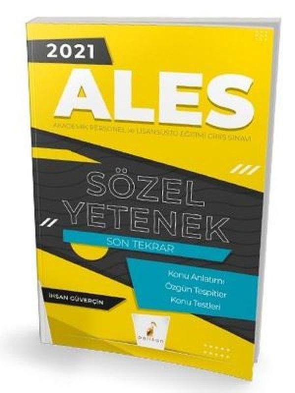 2021 ALES Sözel Yetenek Son Tekrar Konu Anlatımı - Pelikan Yayınları - Image 1