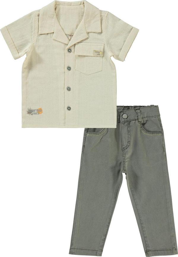 Bombili Erkek Bebek Takım 12-36 Ay Yeşil - Image 1