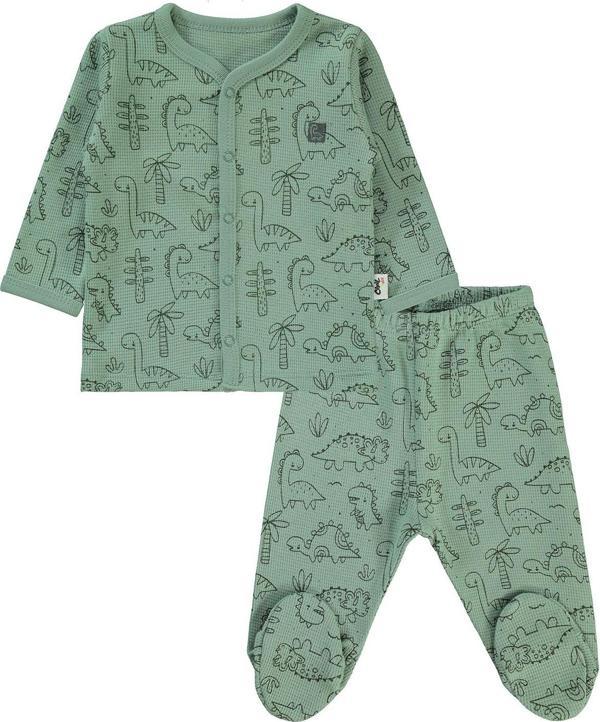 Civil Baby Erkek Bebek Pijama Takımı 1-6 Ay Soft Haki - Image 1