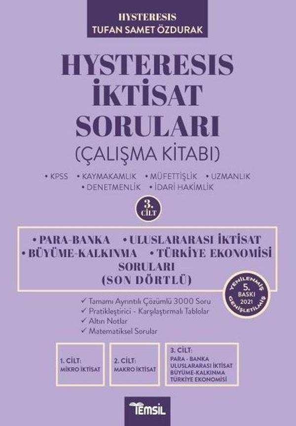 Hysteresis İktisat Soruları Son Dörtlü - 3. Cilt Çalışma Kitabı - Temsil Kitap - Image 1