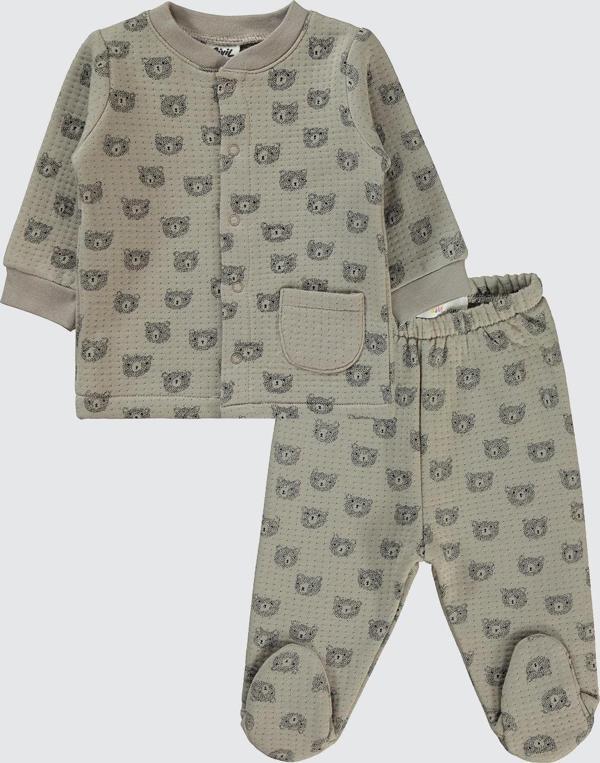 Civil Baby Erkek Bebek Pijama Takımı 1-6 Ay Vizon - Image 1