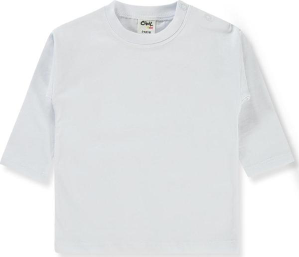 Civil Baby Erkek Bebek Sweatshirt 6-18 Ay Beyaz - Image 1