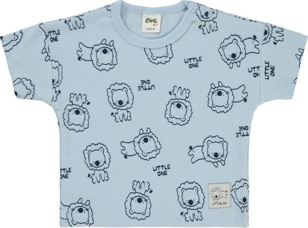 Civil Baby Erkek Bebek Tişört 6-18 Ay Açık Mavi - Image 1