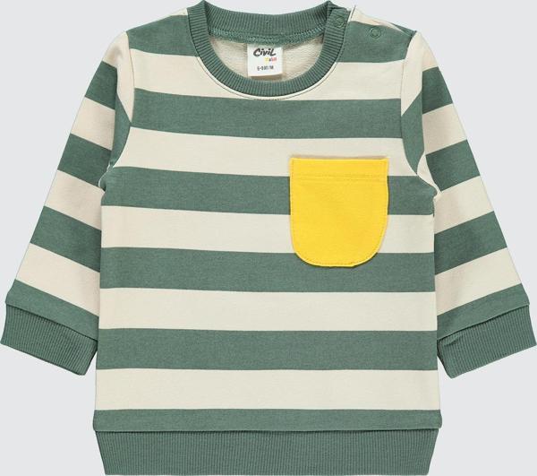 Civil Baby Erkek Bebek Sweatshirt 6-18 Ay Soft Haki - Image 1