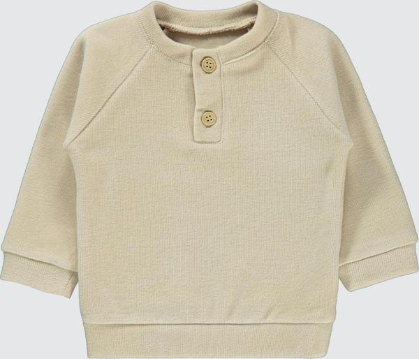 Civil Baby Erkek Bebek Sweatshirt 6-18 Ay Sütlü Kahve - Image 1