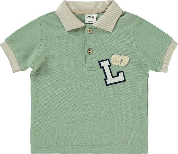 Civil Baby Erkek Bebek Tişört 6-18 Ay Çağla Yeşili - Image 1