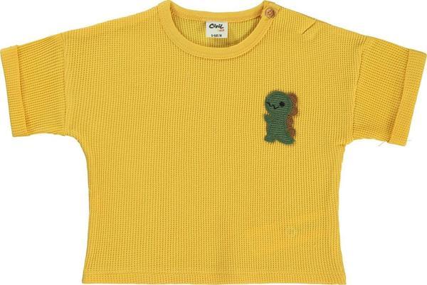 Civil Baby Erkek Bebek Tişört 6-18 Ay Soft Sarı - Image 1