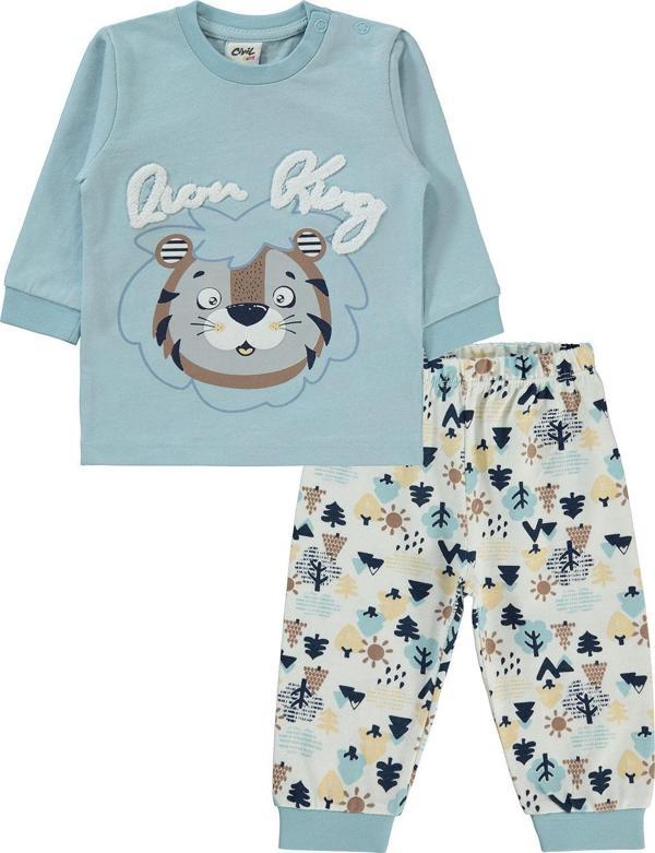 Civil Baby Erkek Bebek Pijama Takımı 6-18 Ay Mavi - Image 1