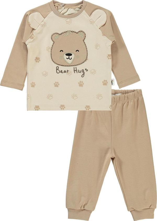 Civil Baby Erkek Bebek Takım 6-18 Ay FilDişi - Image 1