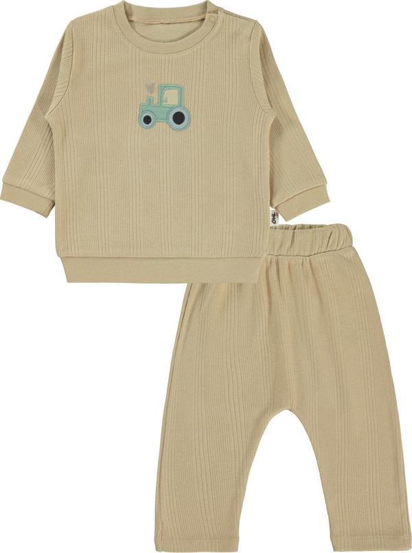 Civil Baby Erkek Bebek Takım 6-18 Ay Sütlükahve - Image 1
