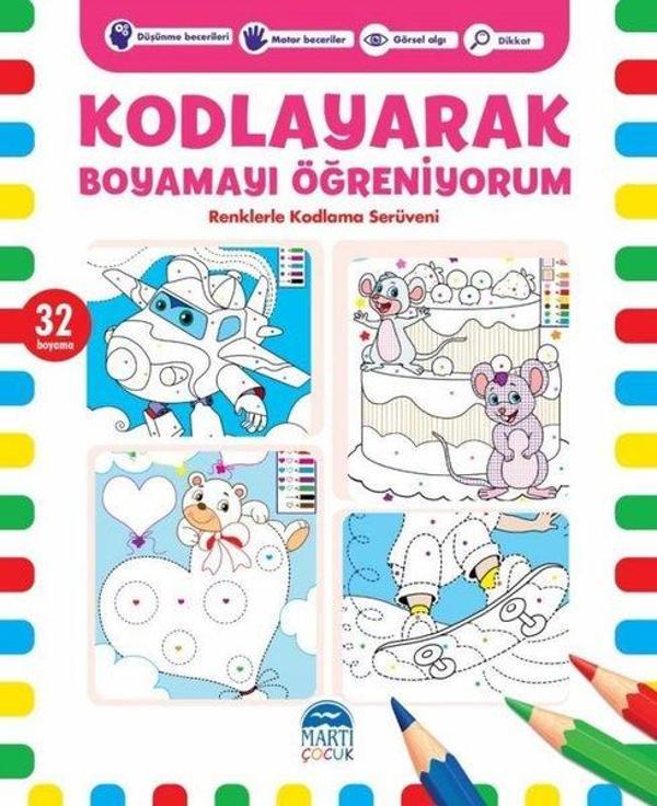 Kodlayarak Boyamayı Öğreniyorum 5 - Renklerle Kodlama Serüveni - Martı Yayınları Yayınevi - Image 1
