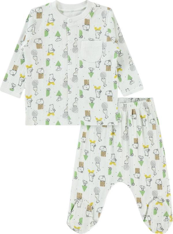 Civil Baby Erkek Bebek Takım 1-6 Ay Ekru - Image 1