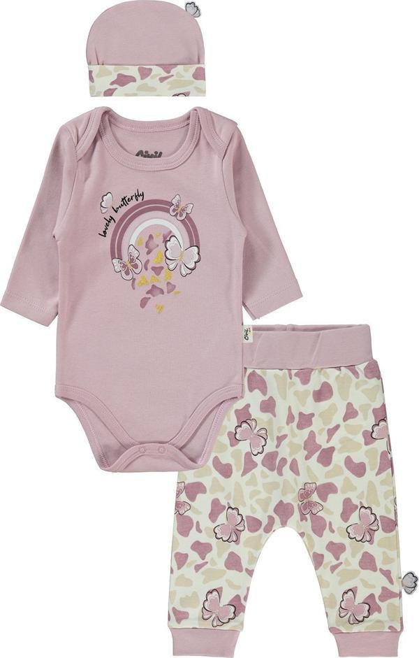 Civil Baby Kız Bebek 3'lü Takım 6-18 Ay Lila - Image 1