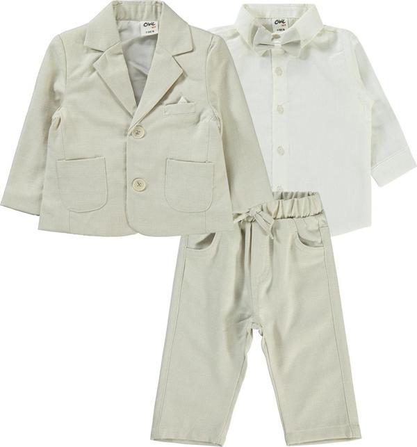 Civil Baby Erkek Bebek Takım 6-18 Ay Krem - Image 1