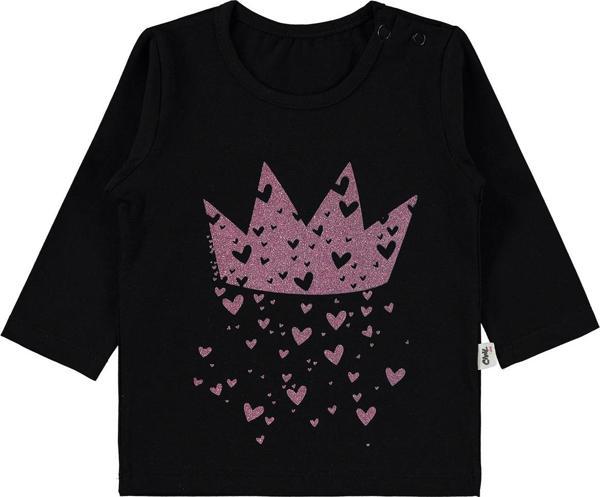 Civil Baby Kız Bebek Sweatshirt 6-18 Ay Siyah - Image 1