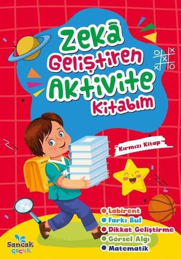 Zeka Geliştiren Aktvite Kitabım - Kırmızı Kitap - Sancak Çocuk - Image 1