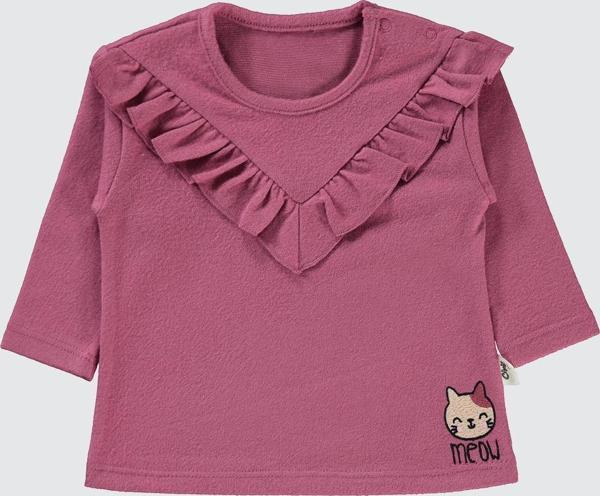 Civil Baby Kız Bebek Sweatshirt 6-18 Ay Gül Kurusu - Image 1
