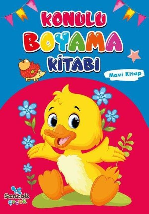 Konulu Boyama Kitabı - Mavi Kitap - Sancak Çocuk - Image 1