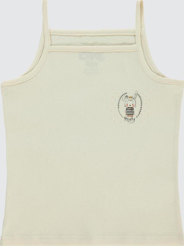 Civil Baby Kız Bebek Atlet 9-18 Ay Krem - Image 1
