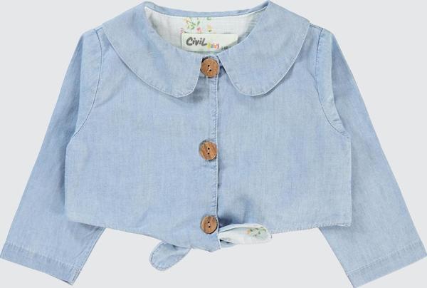 Civil Baby Kız Bebek Bolero 6-18 Ay Açık Mavi - Image 1