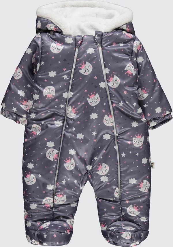Civil Baby Kız Bebek Patikli Astronot 6-18 Ay Gri - Image 1