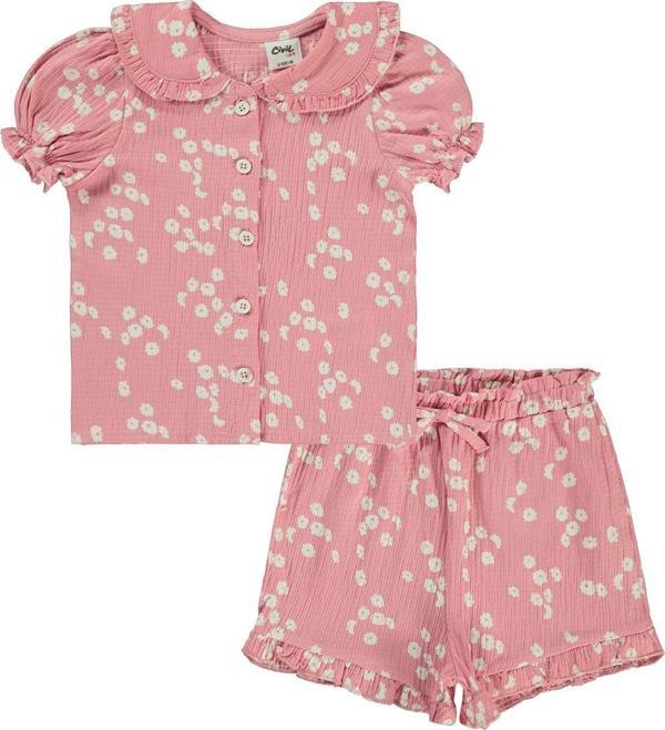 Civil Baby Kız Bebek Takım 6-18 Ay Gül Kurusu - Image 1