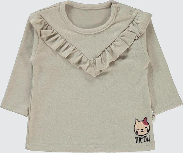 Civil Baby Kız Bebek Sweatshirt 6-18 Ay Bej - Image 1