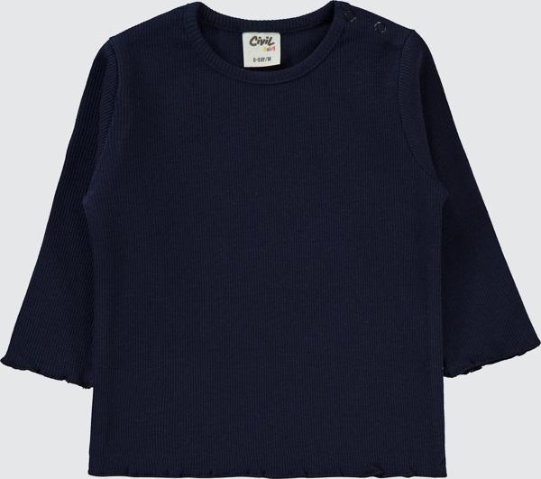 Civil Baby Kız Bebek Sweatshirt 6-18 Ay Lacivert - Image 1