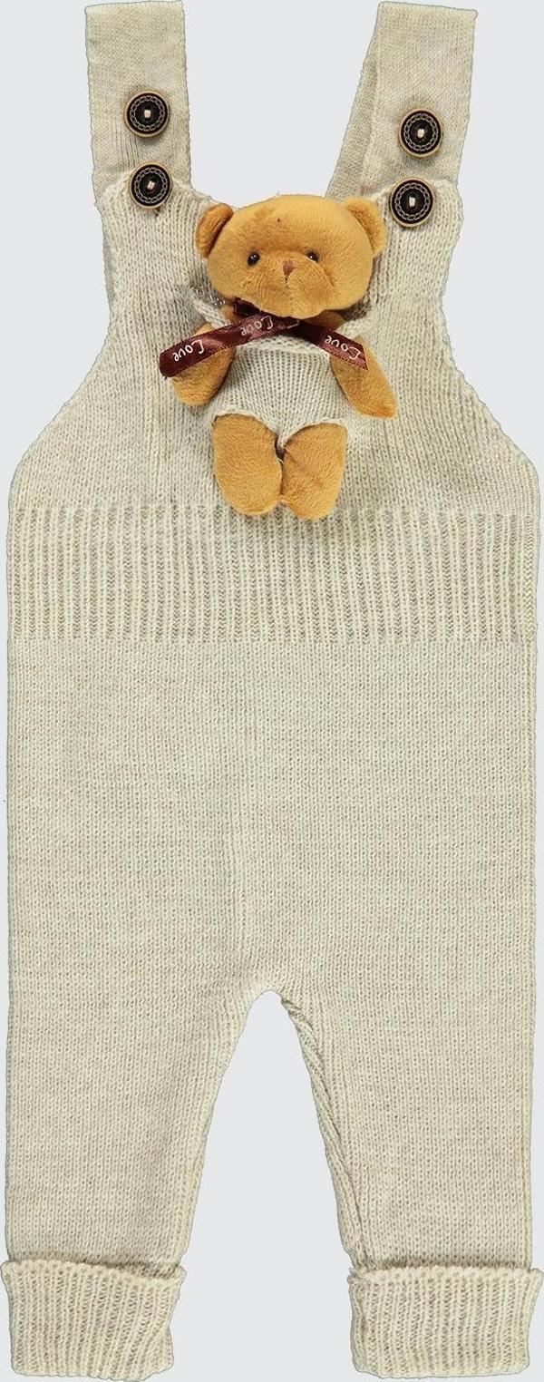 Civil Baby Kız Bebek Salopet 3-18 Ay Bej - Image 1