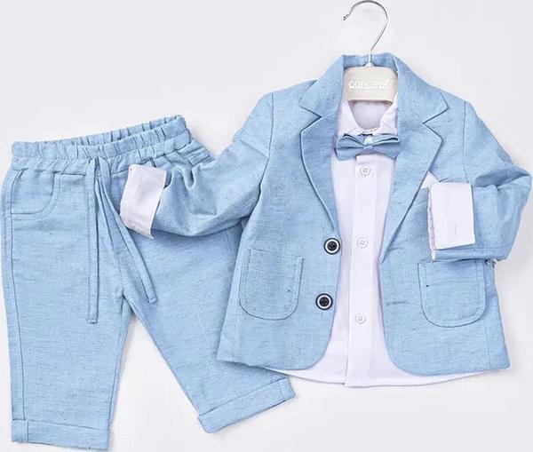 Concept Erkek Bebek 4'lü Takım 6-18 Ay Mavi - Image 1