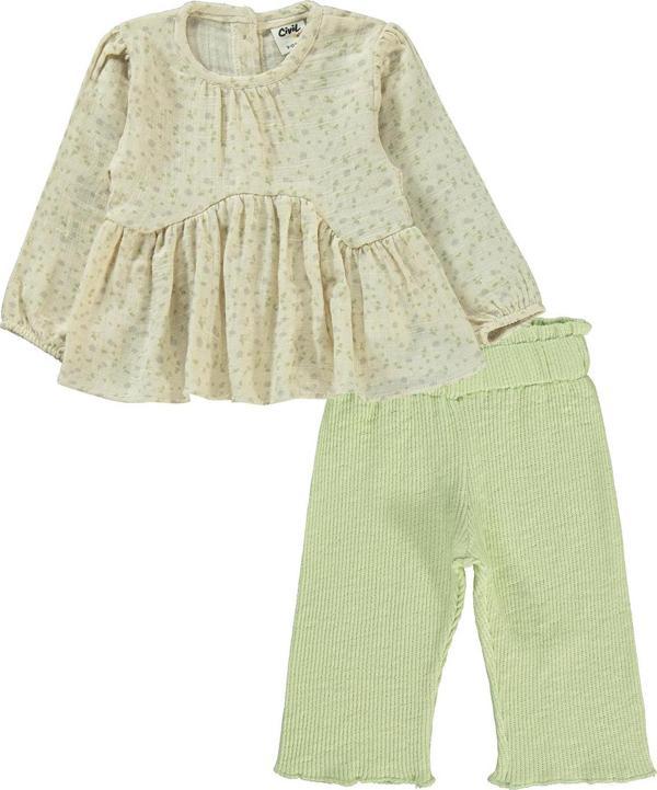 Civil Baby Kız Bebek Takım 6-18 Ay Çağla Yeşili - Image 1