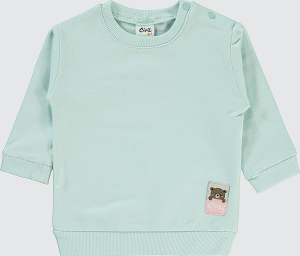 Civil Baby Kız Bebek Sweatshirt 6-18 Ay Mint - Image 1