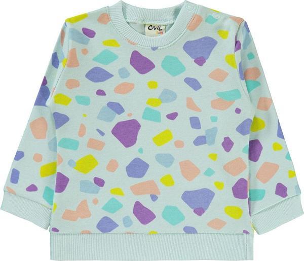 Civil Baby Kız Bebek Sweatshirt 6-18 Ay Mint - Image 1