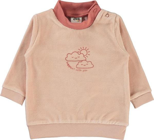 Civil Baby Kız Bebek Sweatshirt 6-18 Ay Pudra - Image 1
