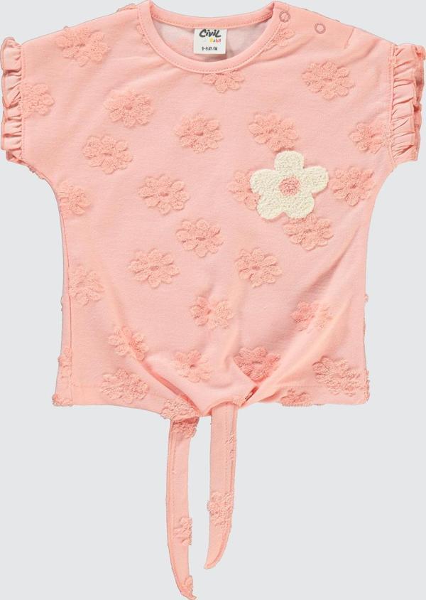 Civil Baby Kız Bebek Tişört 6-18 Ay Pudra - Image 1