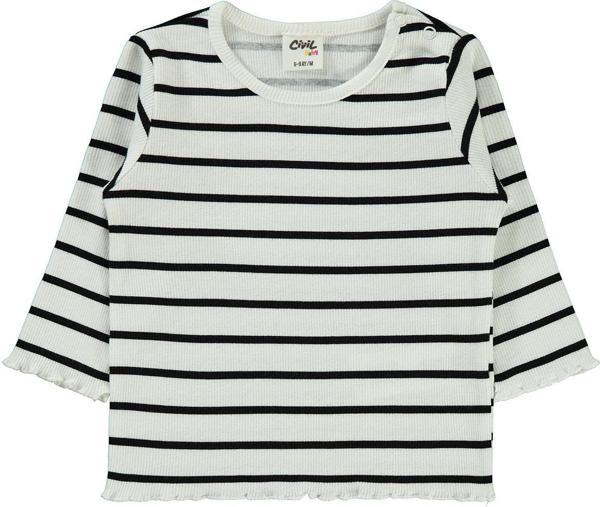 Civil Baby Kız Bebek Sweatshirt 6-18 Ay Siyah - Image 1