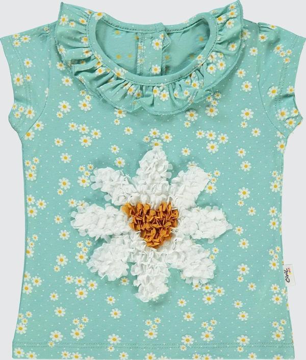 Civil Baby Kız Bebek Tişört 6-18 Ay  Çağla Yeşili - Image 1