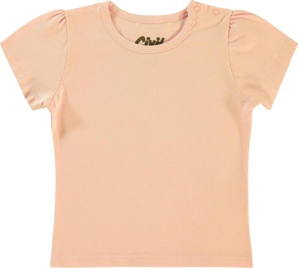 Civil Baby Kız Bebek Tişört 6-18 Ay Somon - Image 1
