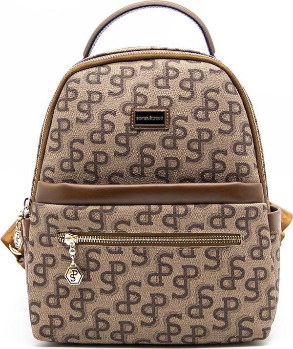 Silver & Polo Kadın  1061-41087 SIRT ÇANTASI M169 NUT-NOVA A.TABA - Image 1